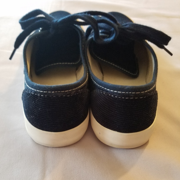 Navy blue corduroy shoes - Picture 3 of 6